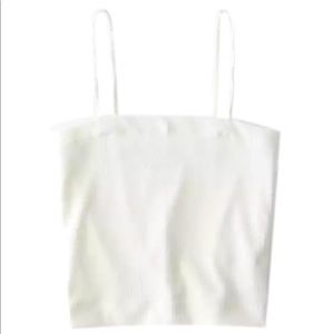 AE CREAM BUNGEE STRAP CROP CAMI